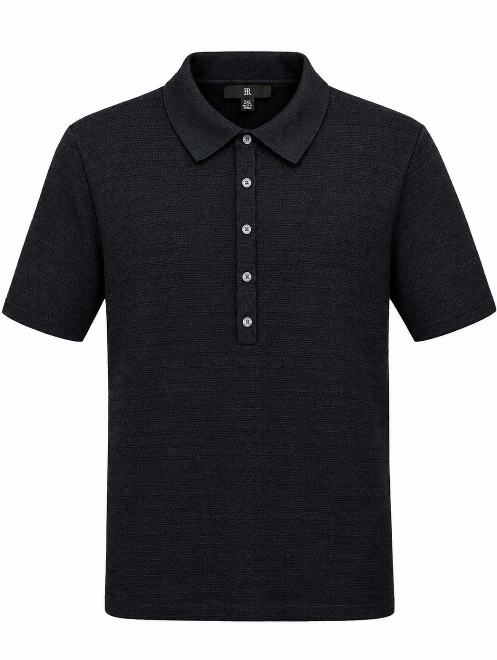 Banana Republic Black Knit Sweater Polo with Button Placket